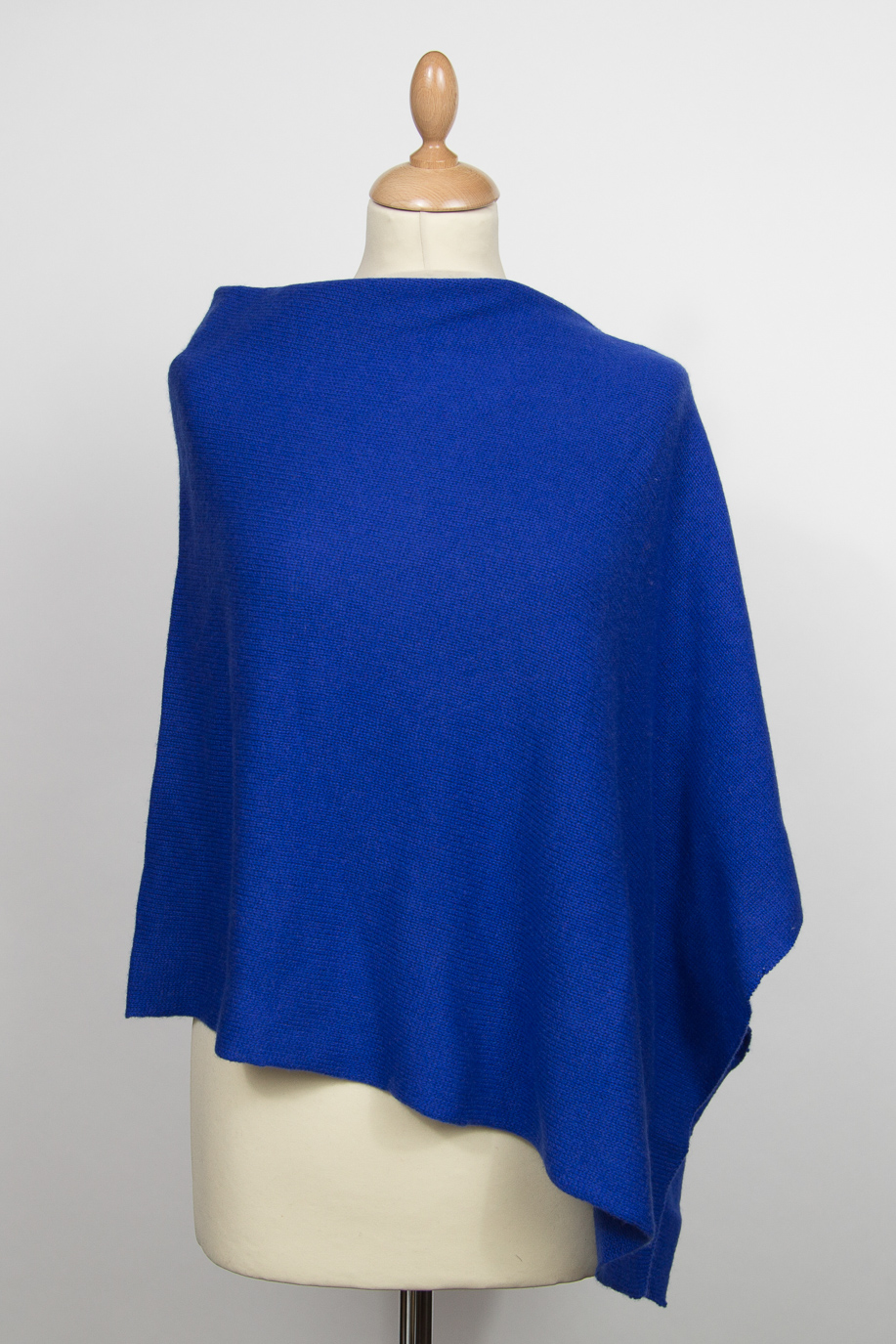 Poncho Cachemire ELECTRA Blue Saphir