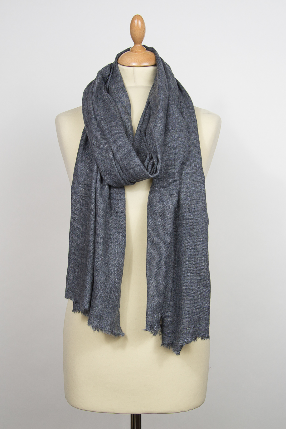 Echarpe pashmina cachemire PACO Gris anthracite