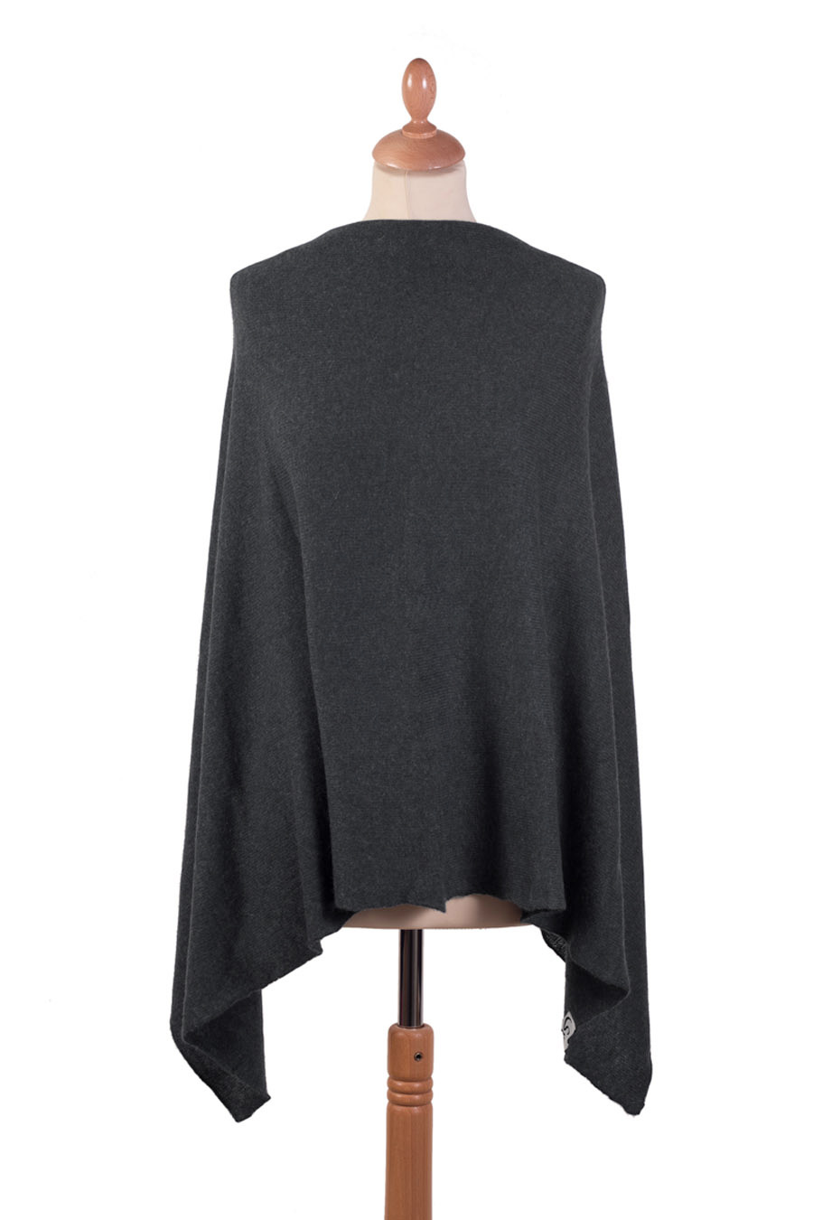 Poncho cachemire ARGOS Gris anthracite