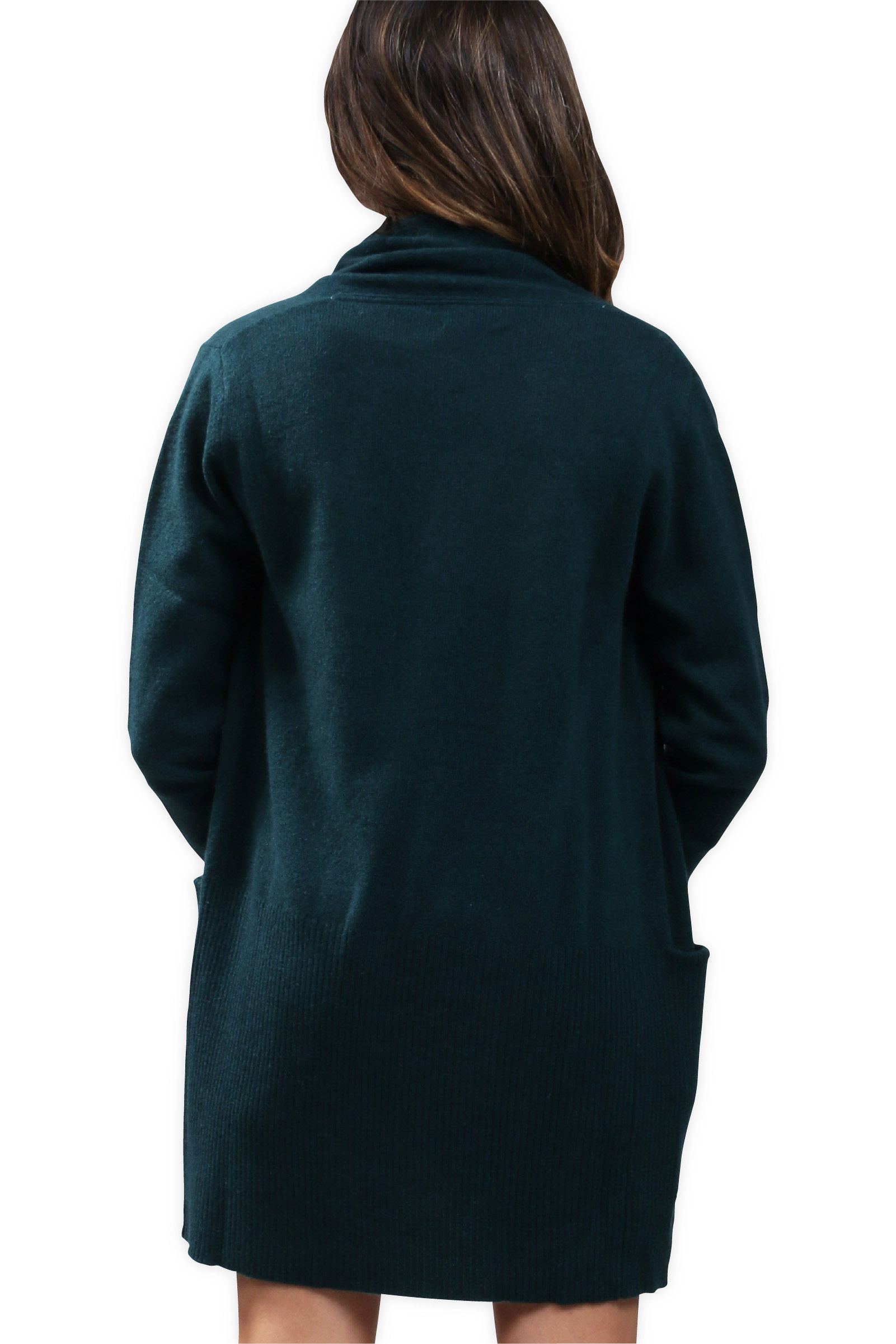 Gilet long ouvert col châle cachemire Femme DIEGO GARCIA