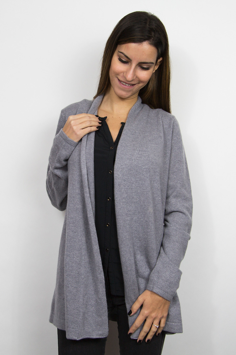Gilet long cachemire sale