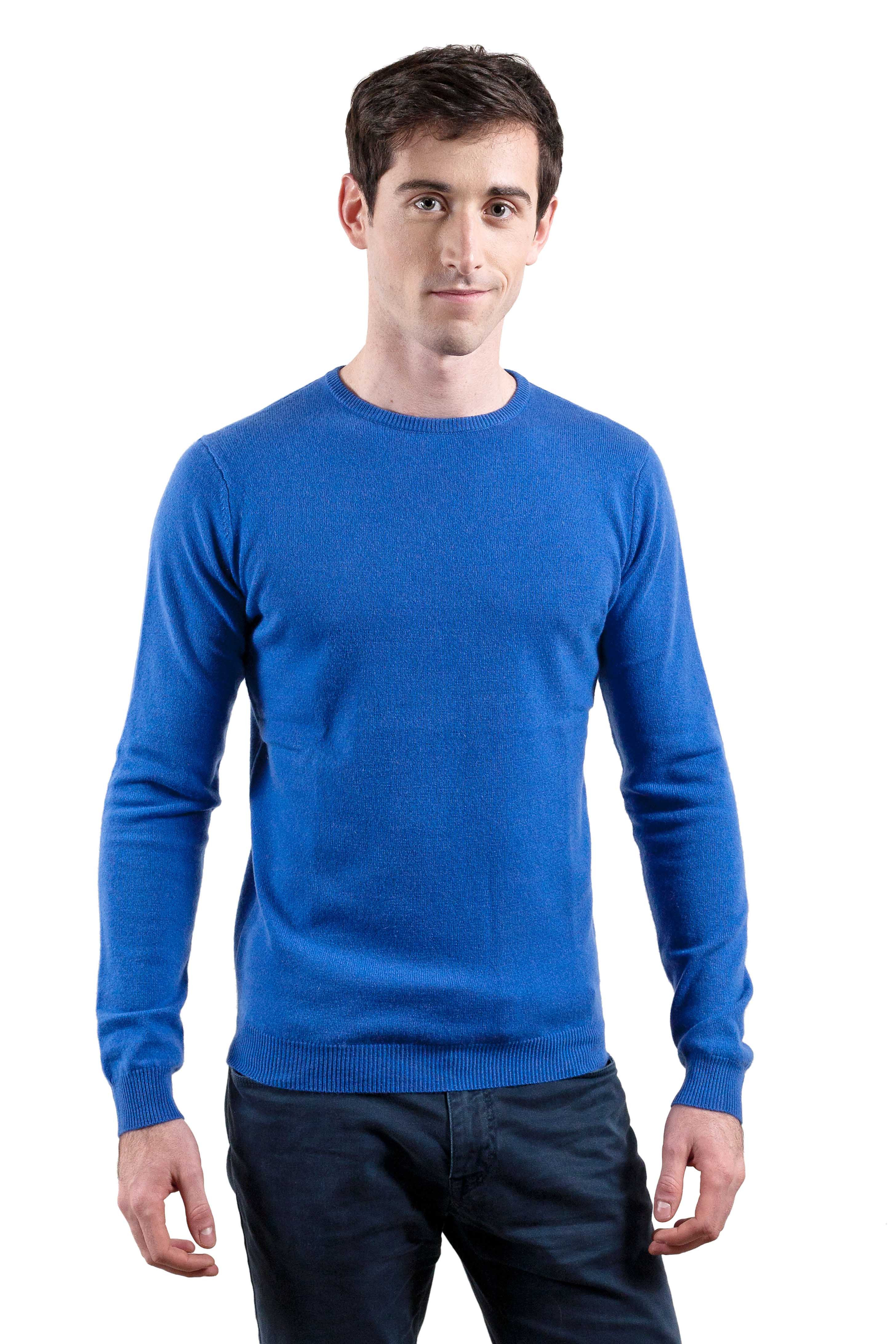 Pull Cachemire Homme Bleu