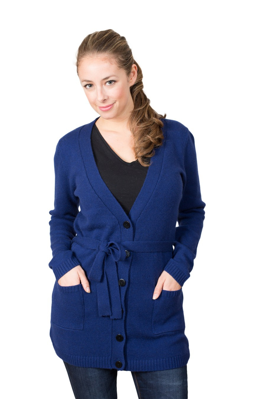 Gilet épais cachemire pur femme