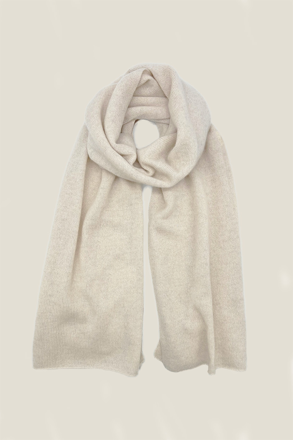 Echarpe cachemire COROSSOL Blanc fumé