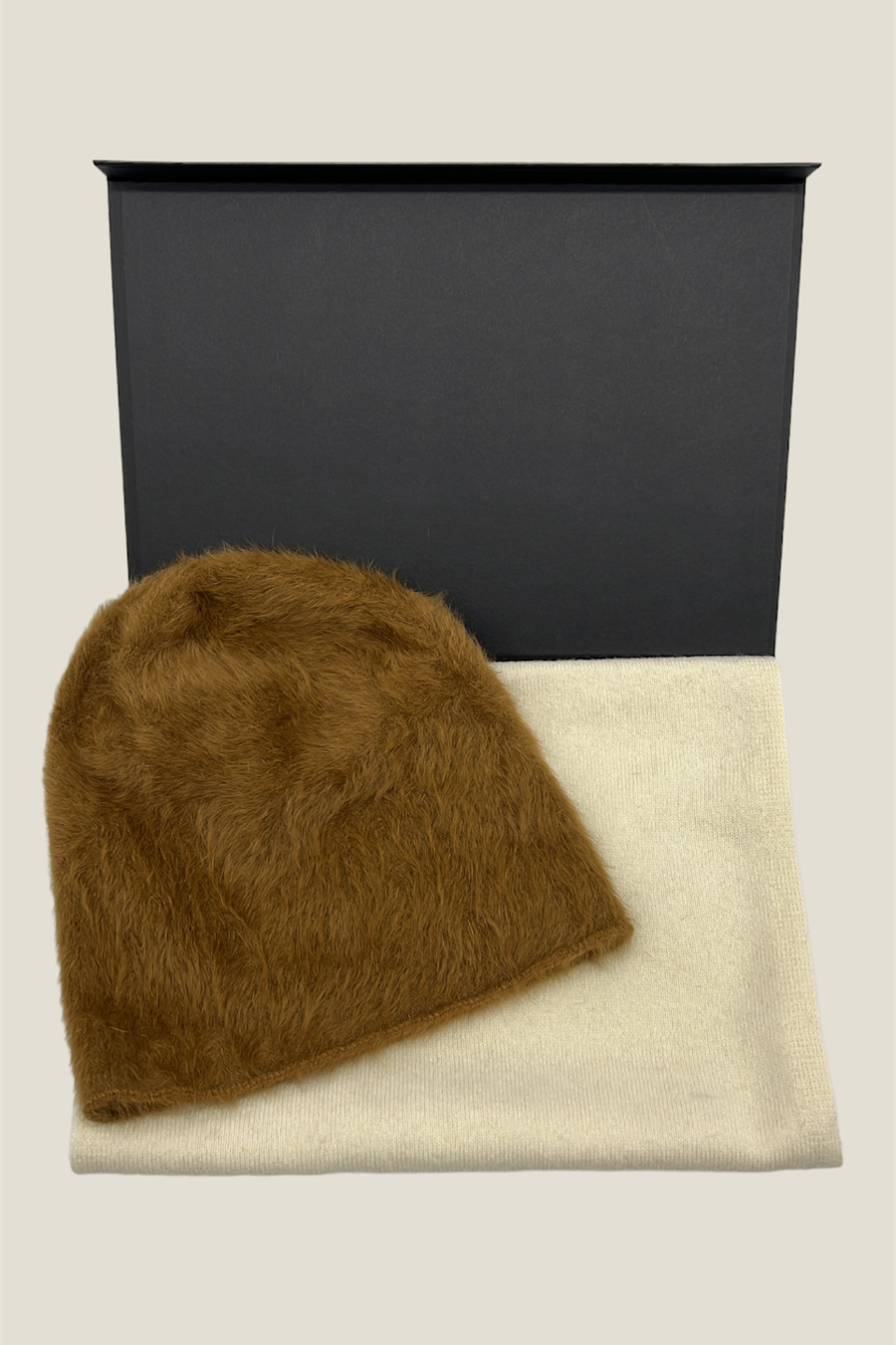 Coffret Cadeaux CANNELLE: Echarpe et bonnet cachemire