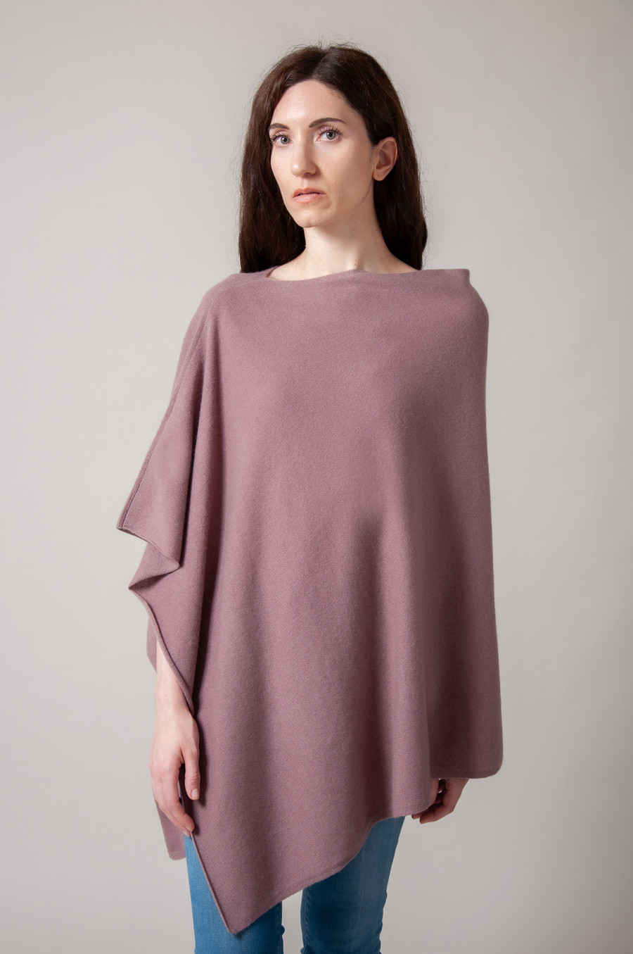 Poncho cachemire FABIOLA Taupe