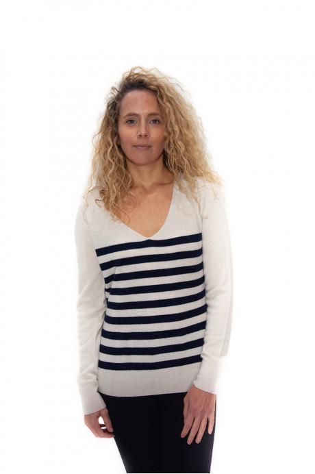 Pull cachemire femme col V TATIANA