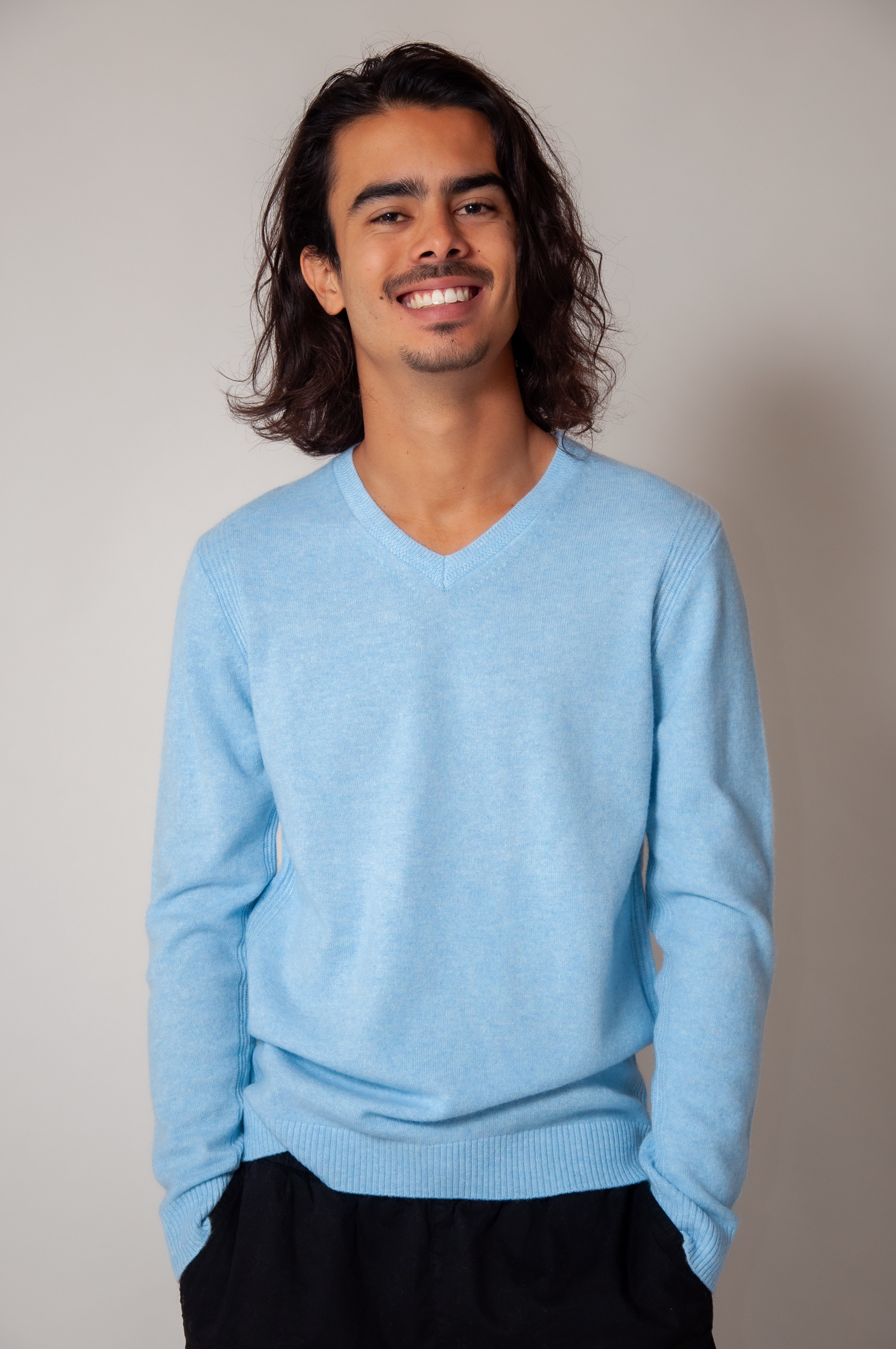 Pull cachemire homme col V JULES - FADANEL (Pull
