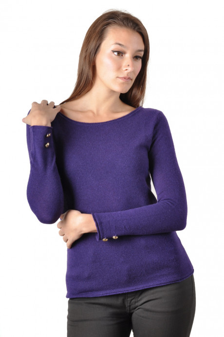 Pull cachemire femme LIDA violet