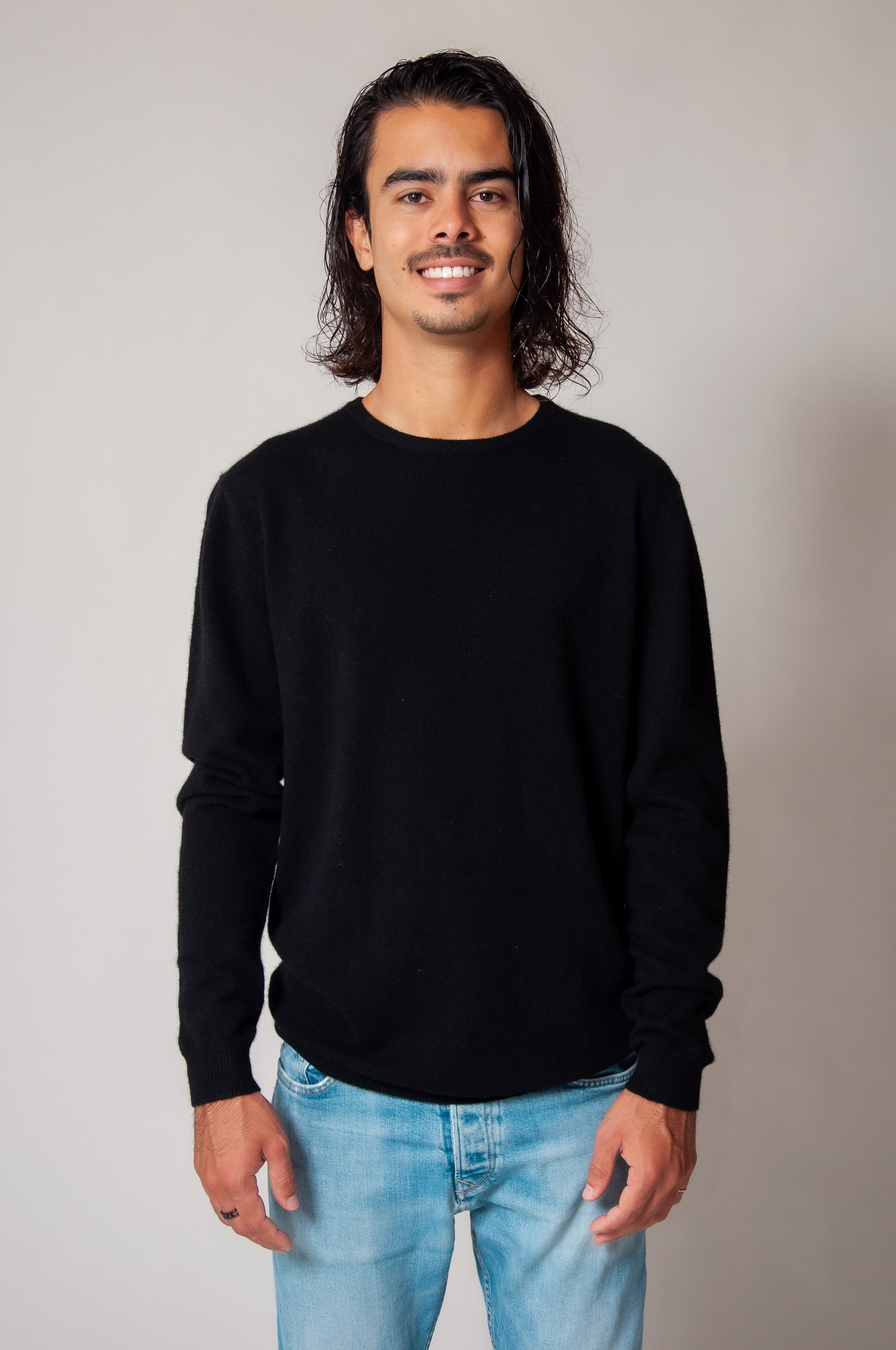 Pull cachemire col rond coupe droite JULIEN