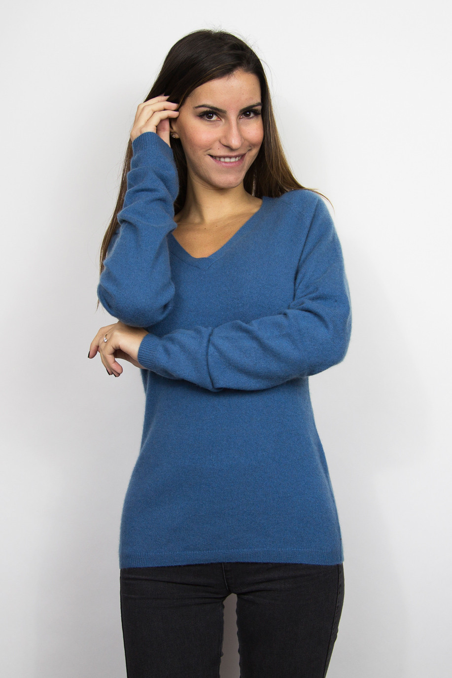 Pull cachemire femme col V TIANNA