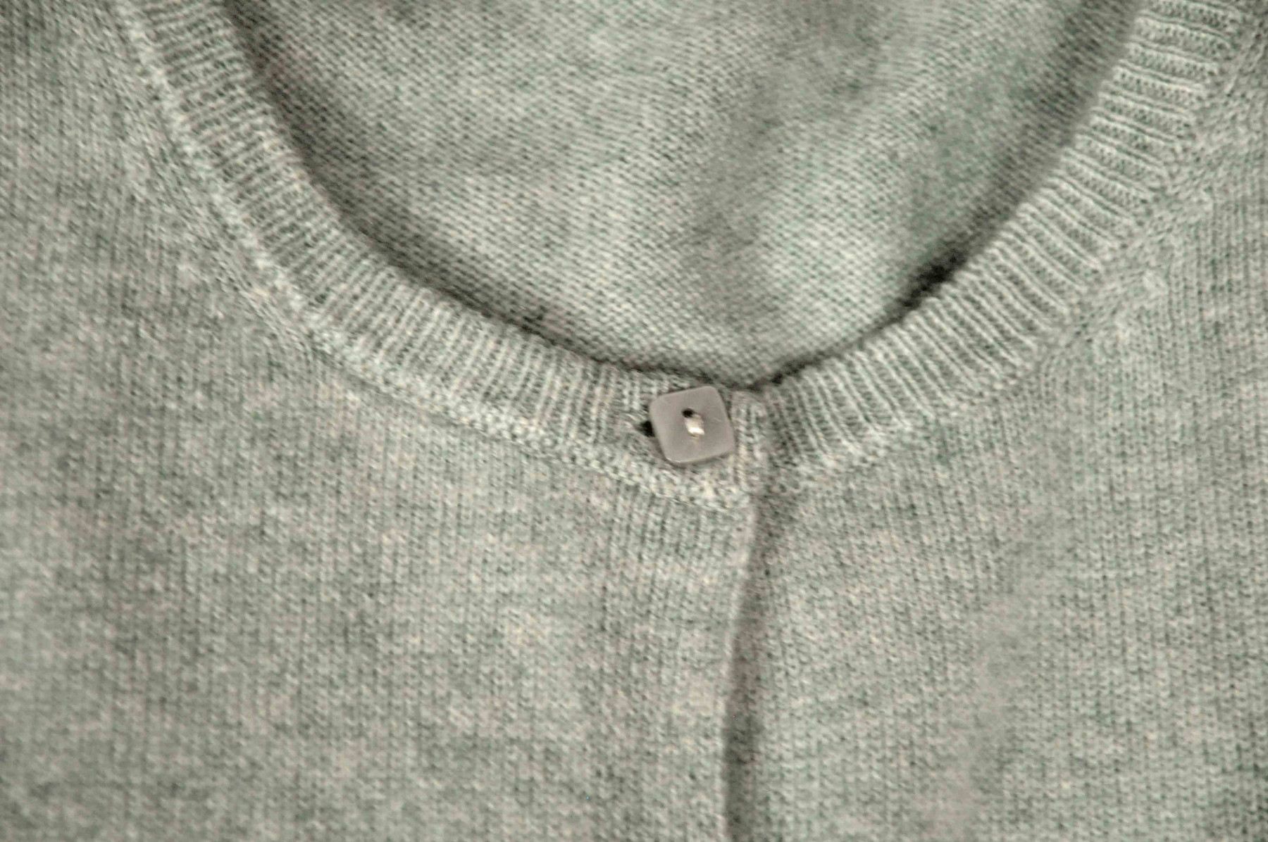 Gilet cachemire femme col rond gris JOSIE