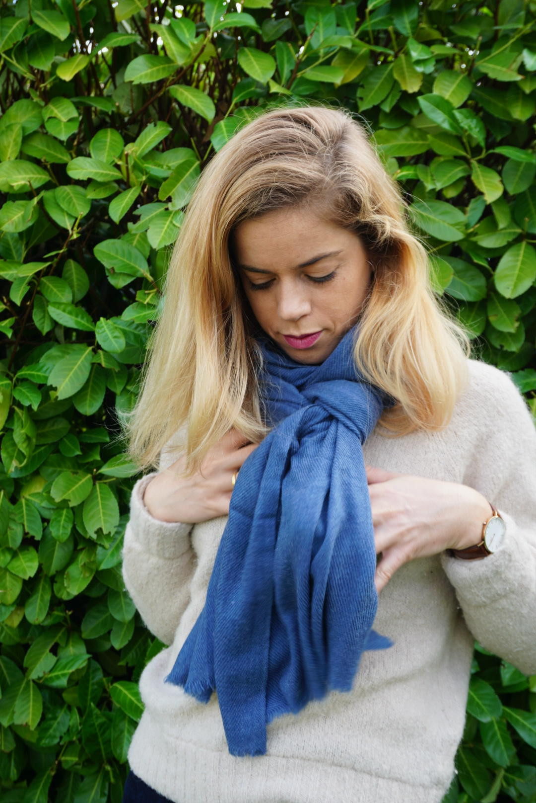 Blue clearance cashmere pashmina