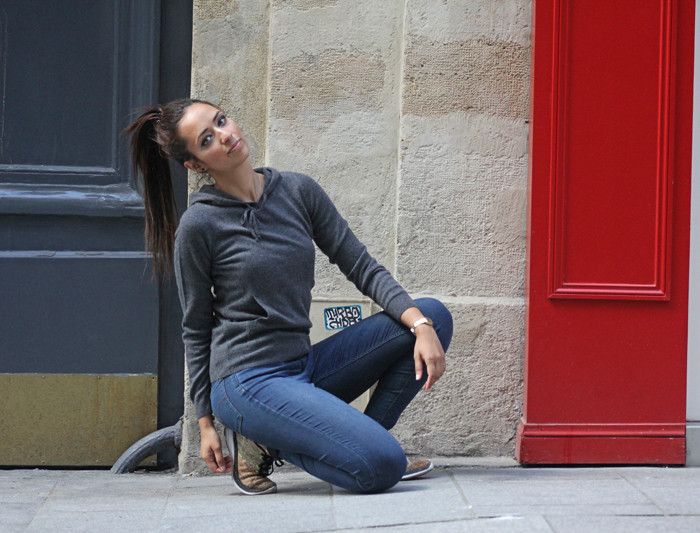 Pull à capuche femme CAPUCHINE