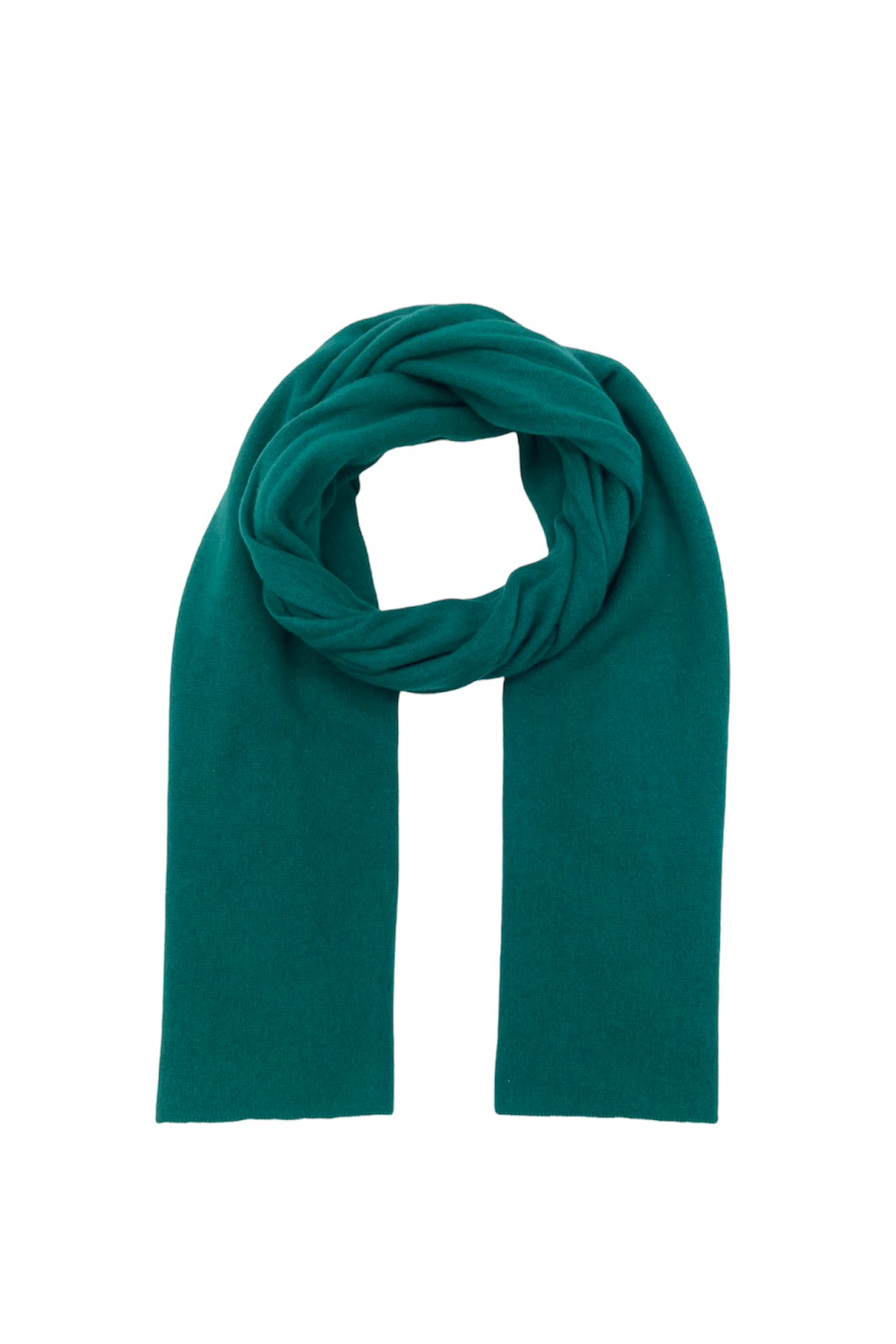 Bottle green cashmere scarf