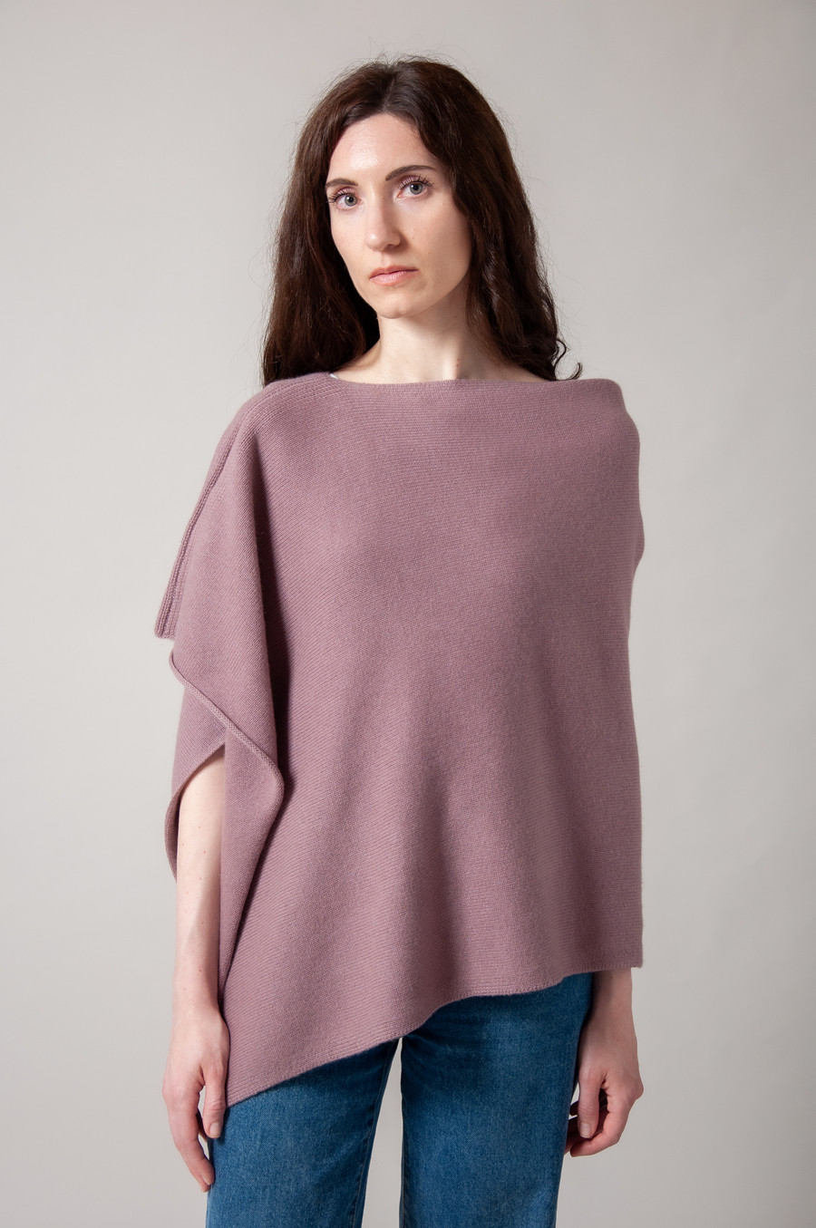 Poncho cachemire SORAYA Taupe-Taupe