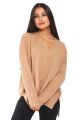 Pull Cachemire Femme Col V Oversize DIEGO GARCIA 
