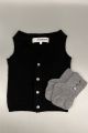 gilet col rond rose en cachemire (fille)