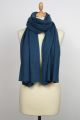 Echarpe 100% cachemire bleu petrole JASPER