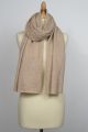 Echarpe pur cachemire beige ANAELLE