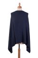Poncho cachemire ASTEROPA Bleu de minuit 