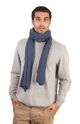 Echarpe cachemire bleu jean