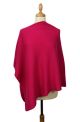 Poncho 4 fils cachemire CARLOTTA Framboise (Poncho)