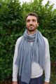 Pashmina Cachemire Homme Bleu Gris - HIMMATI 