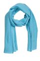Echarpe moyenne en cachemire bleu turquoise