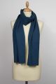 Echarpe 100% cachemire bleu petrole BALZAM