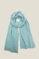 Etole cachemire CHARLIE Bleu azur clair
