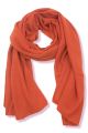 Echarpe cachemire FRED rouille