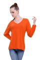 Pull yack femme HIMAL orange pop 2