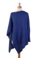 Poncho cachemire femme JAKARTA Bleu roi