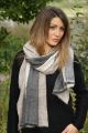 Pashmina 5 bandes 100% Cachemire - Himmati