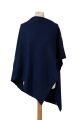Poncho cachemire MADONNA Bleu marine