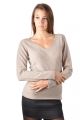 pull cachemire col V avec dentelle dos MAGGIE
