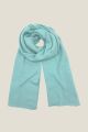 Echarpe cachemire AQUARIUS Bleu aqua