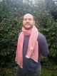 Pashmina cachemire homme Rouge et blanc - HIMMATI
