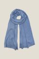 Echarpe pashmina cachemire PATTY Bleu glacier