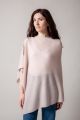 Poncho cachemire MARTINA Rose fumé