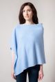 Poncho cachemire SORA Bleu poudré