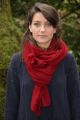 Pashmina rouge épais