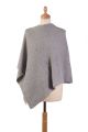 Poncho 4 fils cachemire SIRIUS Gris clair