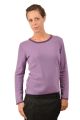 pull cachemire femme ARIANE violet devant