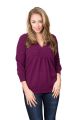 pull cachemire femme TESS violet devant