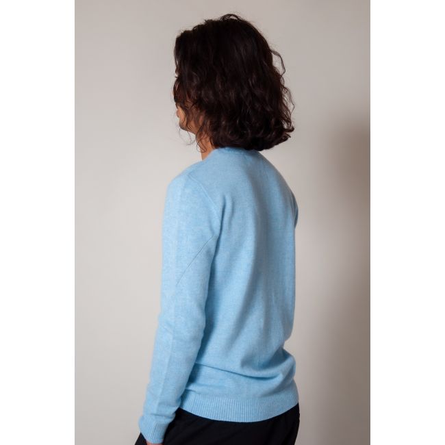 Pull Homme En Cachemire Mélangé Club Room - Col Rond Bleu Taille XXL - Neuf Avec étiquettes