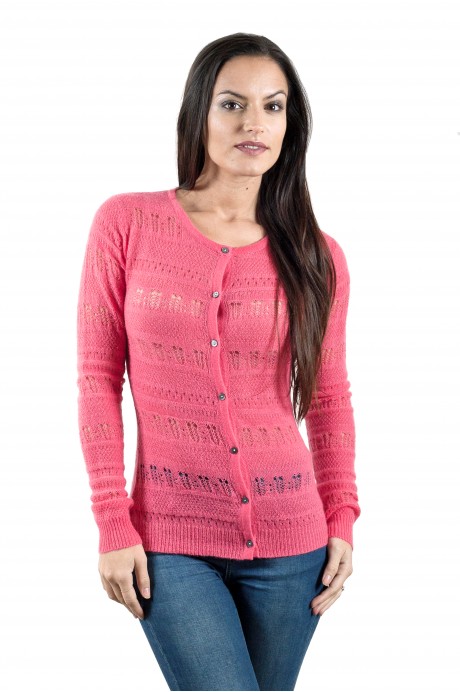 Cardigan cachemire femme DENTELLE - FADANEL