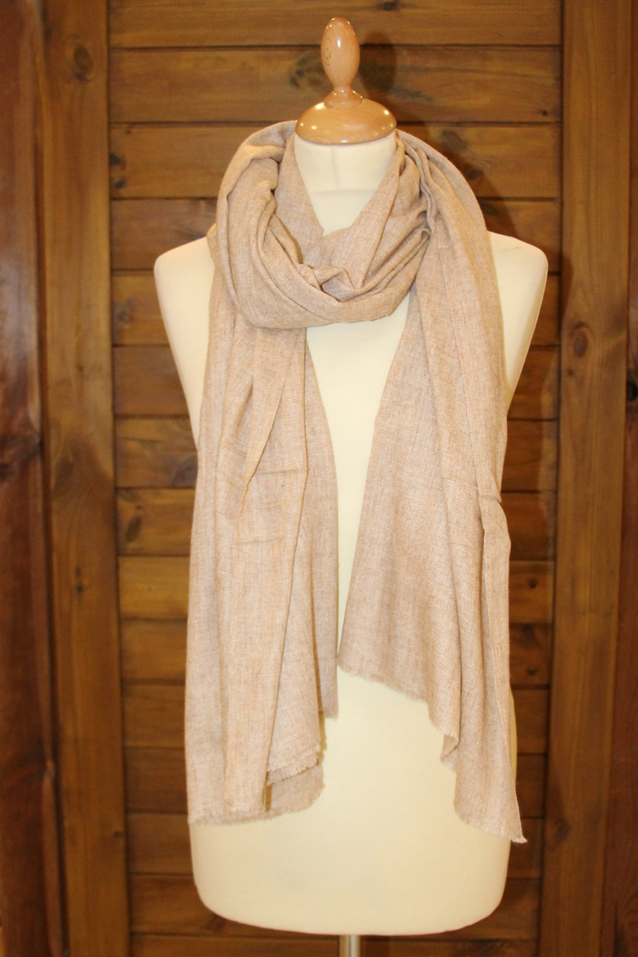 Echarpe pashmina cachemire PARADAS Beige